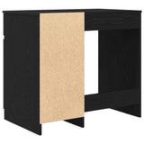 Desk Black Oak 86x49x76 cm Engineered Wood 861824