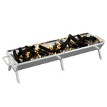 BBQ Tray Silver 158x42x31 cm Stainless Steel 319968