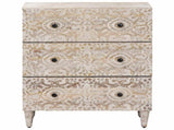Storage Sideboard White 60 x 33.5 x 75 cm Solid Mango Wood 4018371