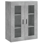 Highboard Concrete Grey 69.5x34x180 cm Engineered Wood 3198677