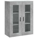 Highboard Concrete Grey 69.5x34x180 cm Engineered Wood 3198677