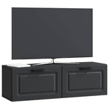 Wall-Mounted TV Cabinet Black 98 x 31 x 30 cm Engineered Wood 899406