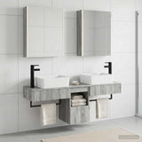 Bathroom Cabinet Set 5 pcs Grey Sonoma Engineered Wood 3406332