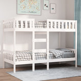 Bunk Bed White 90x200 cm Solid Wood Pine 3308602