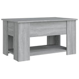 ZNTS Coffee Table Grey Sonoma 79x49x41 cm Engineered Wood 819276