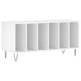 Record Cabinet White 100x38x48 cm Engineered Wood 831748