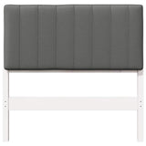 Upholstered Headboard with Headboard White and Light Grey 90 cm 880202