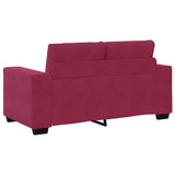 Sofa 3 pcs Wind Red Velvet 3324643