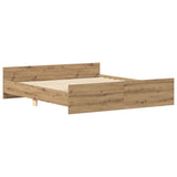 Bed Frame without Mattress Artisan Oak 180x200cm Engineered Wood 3328761