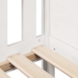 Kids' House Bed Frame without Mattress White 90x200 cm Pine 850702