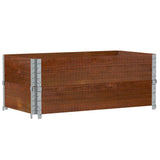 Pallet Collars 2 pcs Brown 100x50 cm Solid Wood Pine 4010285