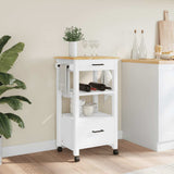 Kitchen Trolley MONZA 48x40x88.5 cm Solid Wood Pine 376084