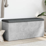 Storage Bench Concrete Grey 102x42x45 cm Engineered Wood 835057