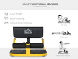 Squat Machine with Push Up Stand, Padded Hip Thrust Bench with Adjustable Cushion for Home Gym Work T3398P349201