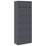 Storage Cabinet 2 pcs Anthracite 80 x 40 x 210 cm Steel 3438743