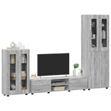 TV Cabinet Set FLORIN 3 pcs Grey Sonoma Engineered Wood 3397980