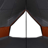 Family Tent Tipi 8-Person Grey and Orange Waterproof 94590