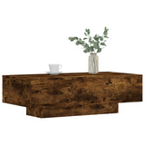 Coffee Table Smoked Oak 100x49.5x31 cm Engineered Wood 833893