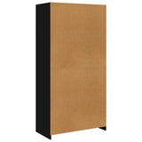 Wardrobe Black 100x50x200 cm Engineered Wood 800604