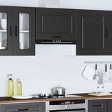 Kitchen Wall Cabinet Kalmar Black Engineered Wood 853598