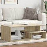 Coffee Table Sonoma Oak 102x55x35 cm Engineered Wood 848012