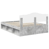 Bed Frame with Headboard Concerte 140 x 200 cm Solid Pine Wood 3412892