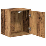 Garage Wall Cabinets 2 pcs Old Wood Engineered Wood 860640