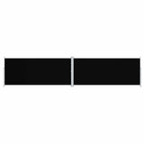 Retractable Side Awning Black 220x1000 cm 318048