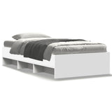 Bed Frame White Engineered wood Small Single Bed Frame 3295709
