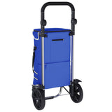 Shopping Trolley Blue 36.5 x 46.5 x 100.5 cm Oxford fabric 42002336