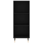 Highboard Black 34.5x34x180 cm Engineered Wood 3198962