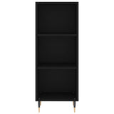 Highboard Black 34.5x34x180 cm Engineered Wood 3198962