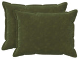 Throw Pillow 2 pcs HOUTEN Green 80 x 80 cm Microfiber Fleece 936633