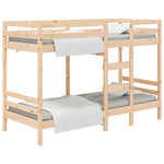 ZNTS Bunk Bed without Mattress 80x200 cm Solid Wood Pine 3139834