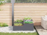 Garden Planter Anthracite 80 x 80 x 48 cm Steel 865843