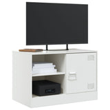TV Cabinet White 67x39x44 cm Steel 841701