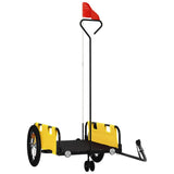 Bike Trailer Yellow Oxford Fabric and Iron 94190