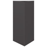 ZNTS Garden Planter Black Triangular 40x34.5x70 cm Steel 851157