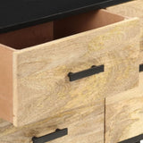 Sideboard 110x33x64 cm Solid Mango Wood 322678