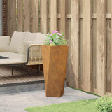 Planter Rusty 30 x 30 x 75 cm Weathering Steel 883778
