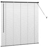 Venetian Blinds Black 130 x 125 cm Aluminium 42006127