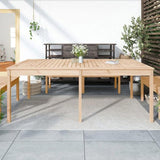 Garden Table 203.5x100x76 cm Solid Wood Pine 823983
