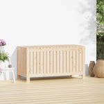 ZNTS Garden Storage Box 115x49x60 cm Solid Wood Pine 823836