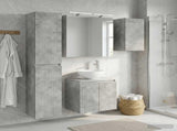 Bathroom Cabinet Set 5 pcs Concrete Grey Engineered Wood 3407290
