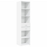 Highboard White 45x42.5x185 cm Engineered Wood 3281448