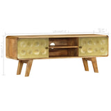 TV Cabinet Solid Mango Wood 120x30x45 cm 246340