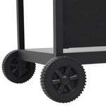 Gas BBQ Grill with 6 Cooking Zones Steel Black 44282