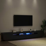 TV Cabinet Set 3 pcs Black 260 x 35 x 40 cm Engineered Wood 3333064