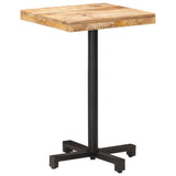 Bistro Table Square 50x50x75 cm Rough Mango Wood 320262