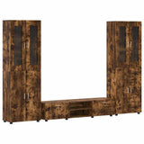 TV Cabinet Set FLORIN 3 pcs Smoked Oak Engineered Wood 3397999